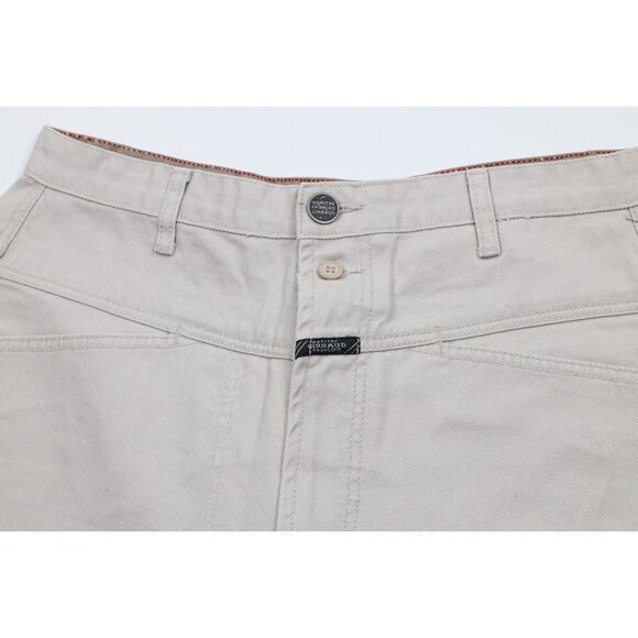 Deadstock Vtg 90s Marithe Francois Girbaud Mens 32 Baggy Denim Jean Shorts Gray - Picture 5 of 11